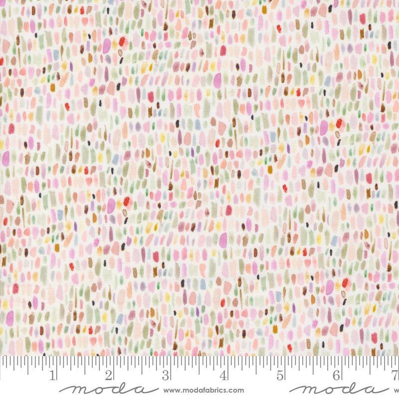 Blooming Lovely Palette Blenders Watercolor Cream Multi Janet Clare Moda Cotton Fabric