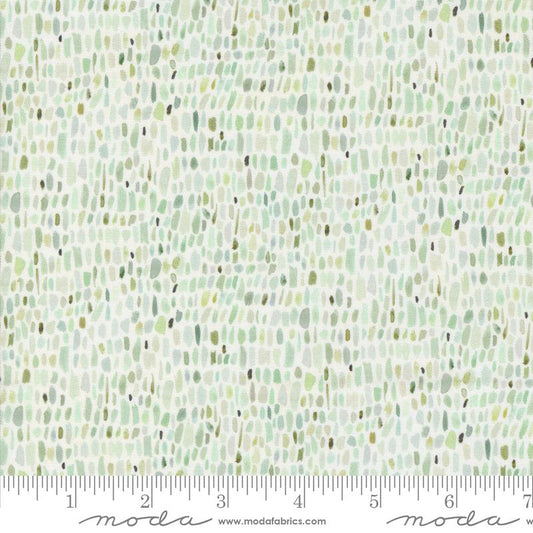 Blooming Lovely Palette Blenders Watercolor Grass Green Janet Clare Moda Cotton Fabric