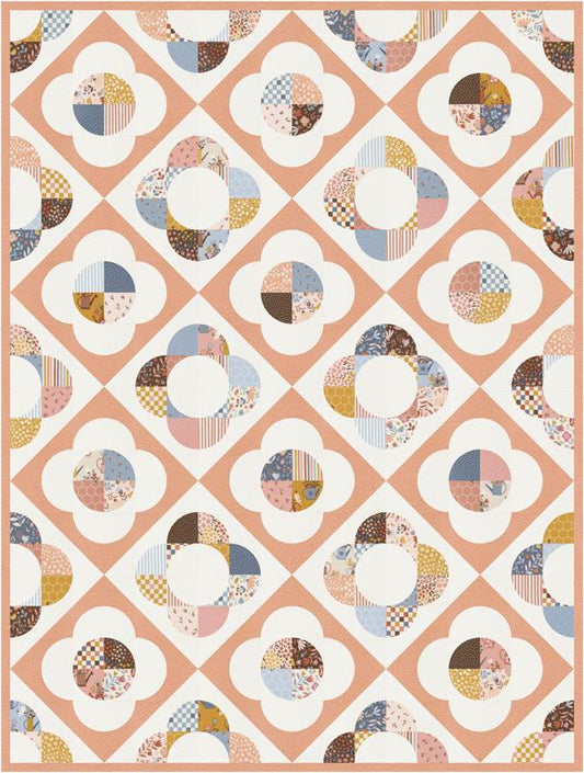 Blossoms and Blooms Quilt Kit Flower Child 63"x 84" Elena Amo Moda Fabrics Cotton Fabric MD-KIT39050