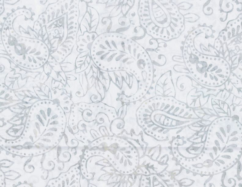 Blue Smoke Batiks Paisley Cream Wilmington Prints Cotton Fabric