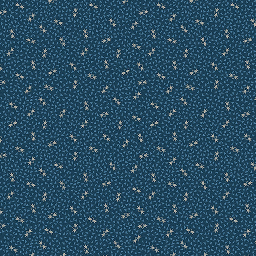 Blue Mill Starlight Navy Pat Sloan Benartex Cotton Fabric BE-17216-11 | US Fabric Shop