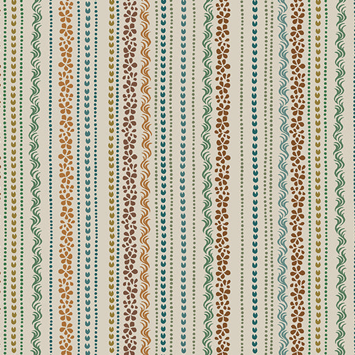 Blue Mill Wood Beams Khaki Pat Sloan Benartex Cotton Fabric BE-17213-72