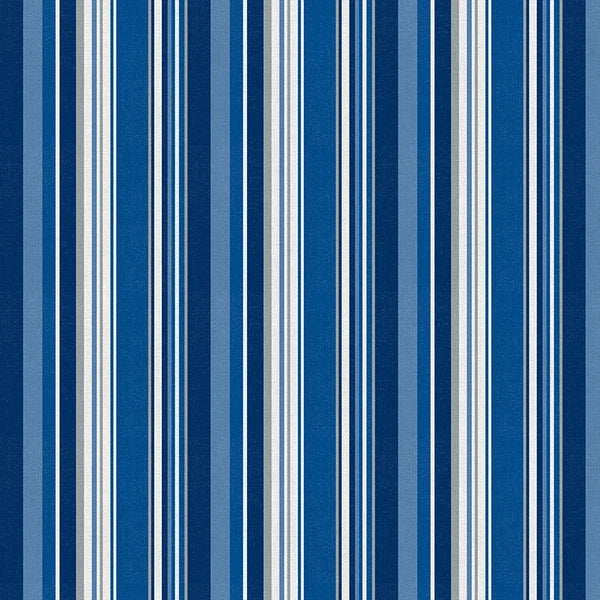 Blue Stampede Indianapolis Spirit Stripe Football Grey Blue Paintbrush Studios Cotton Fabric PBS-120-26616