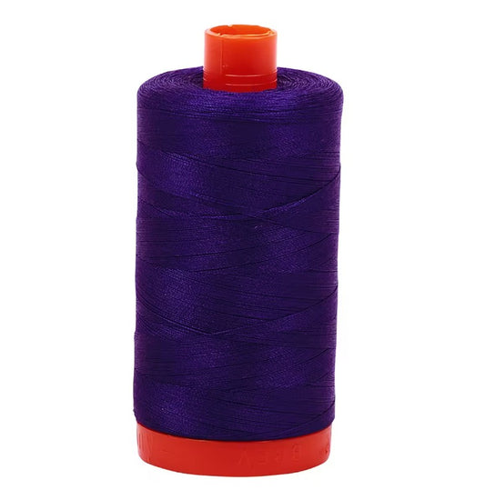 Blue Violet Aurifil Cotton Quilting Thread Solid 50wt 1300m 1422yds Aurifil AF-A1050-1200