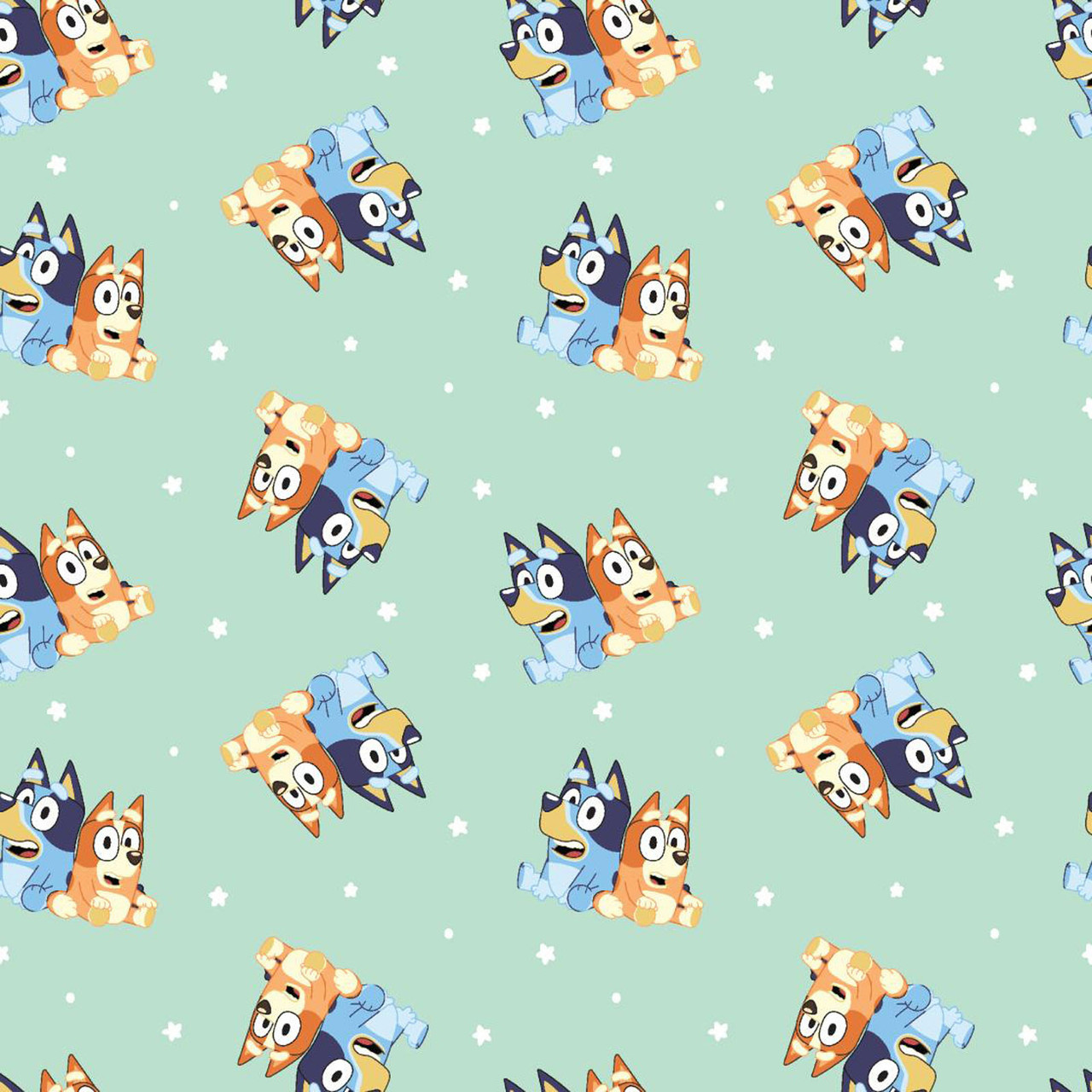 Bluey Best Friends Green Springs Creative Cotton Fabric SC-80835-A620715