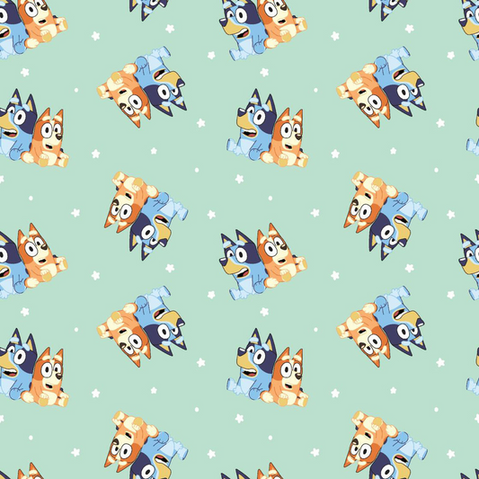 Bluey Best Friends Green Springs Creative Cotton Fabric SC-80835-A620715