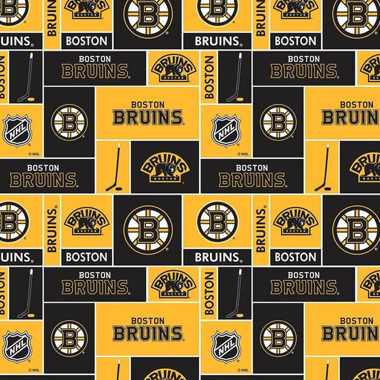 Boston Bruins NHL Hockey Sykel Cotton Fabric NHL-840 BRU