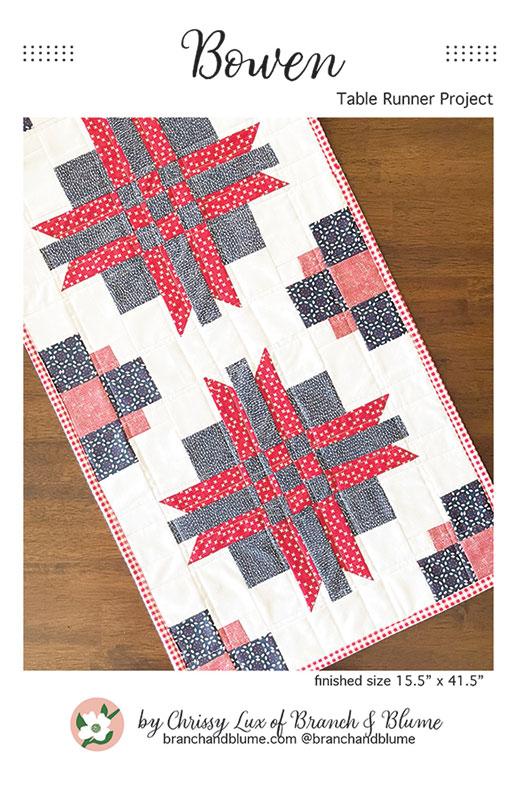 Bowen Table Runner Pattern 15.5" x 41.5" Chrissy Lux Branch & Blume BNB-2412
