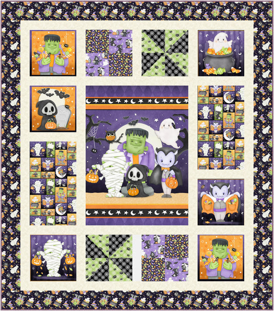 Project - Boxed Quilt featuring Moonlight Mischief Shelly Comiskey Kari Nichols Rendition HG-BoxedInQuilt