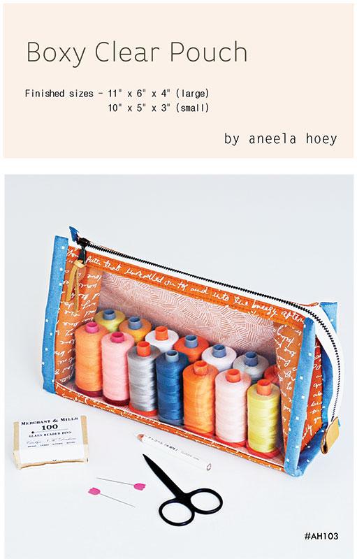 Boxy Clear Pouch Pattern Aneela Hoey AH-103