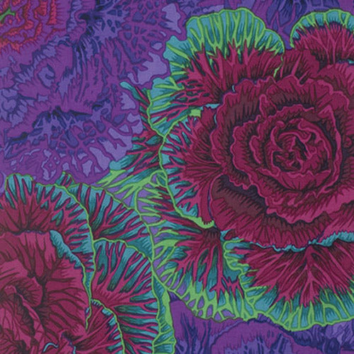 Brassica Purple Philip Jacobs Classics Kaffe Fassett Collective Free Spirit Cotton Fabric