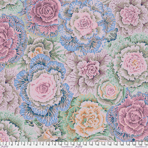Brassica Gray Philip Jacobs Classics Kaffe Fassett Collective Free Spirit Cotton Fabric FS-PWPJ051.GRAYX