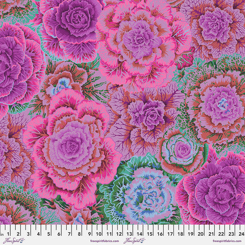 Brassica Magenta Purple Philip Jacobs Classics Kaffe Fassett Collective Free Spirit Cotton Fabric FS-PWPJ051.MAGENTA