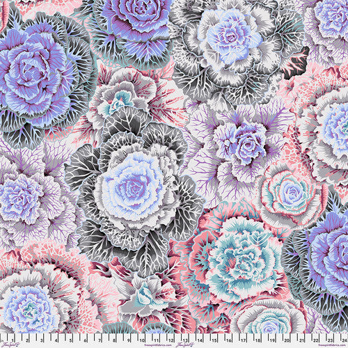 Brassica White Philip Jacobs Classics Kaffe Fassett Collective Free Spirit Cotton Fabric FS-PWPJ051.WHITE