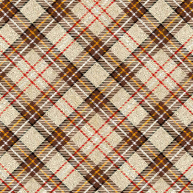 Break of Dawn Plaid Tan Sinead Jones Blank Quilting Cotton Fabric