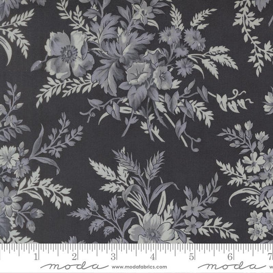 Breathtaking Blues Bouquet Florals Midnight Blue 3 Sisters Moda Cotton Fabric MD-44400-15