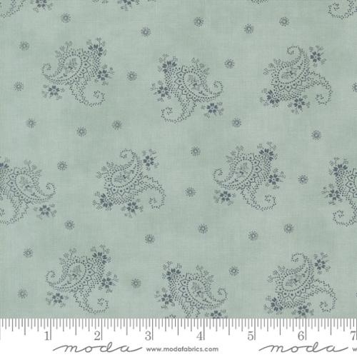 Breathtaking Blues Paisley Aqua Blue 3 Sisters Moda Cotton Fabric MD-44405-13