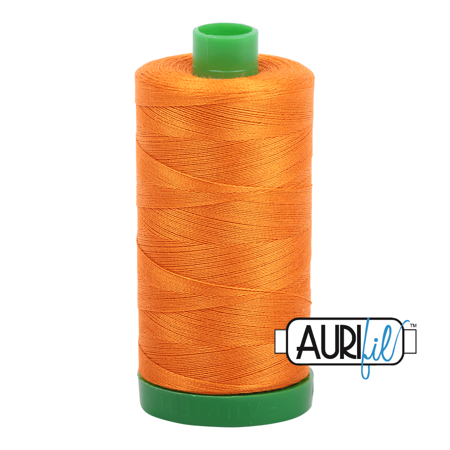 Bright Orange 40 wt 1094 yd Large Spool Aurifil Cotton Quilting Thread AF-MK40SC6-1133