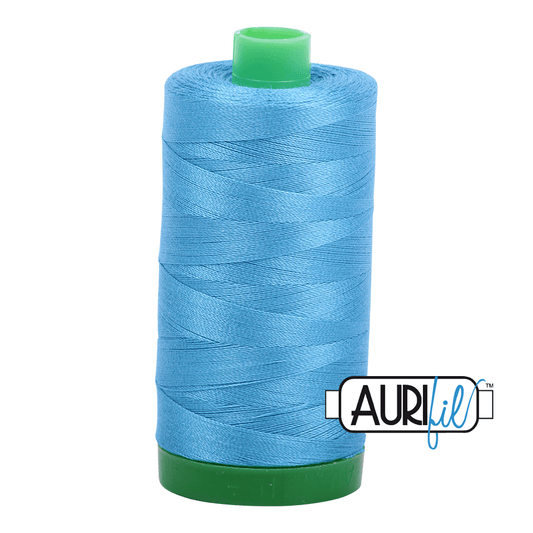 Bright Teal 40 wt 1094 yd Large Spool Aurifil Cotton Quilting Thread AF-MK40SC6-1320