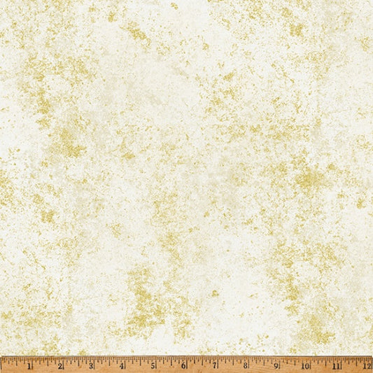 Brilliance Texture Natural Gold Metallic Hoffman Cotton Fabric