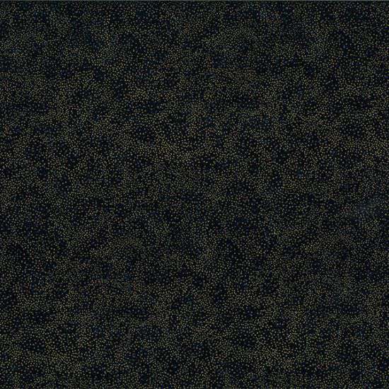 Brilliant Blender Tiny Dots Black Gold Metallic Hoffman Cotton Fabric