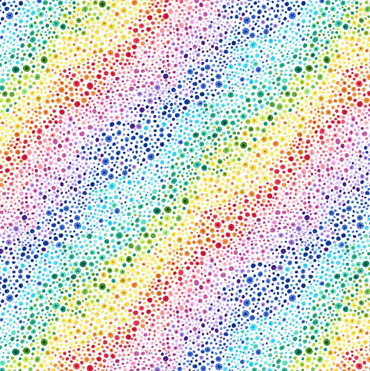 Bubble Up Essential Basics White Wilmington Prints Cotton Fabric