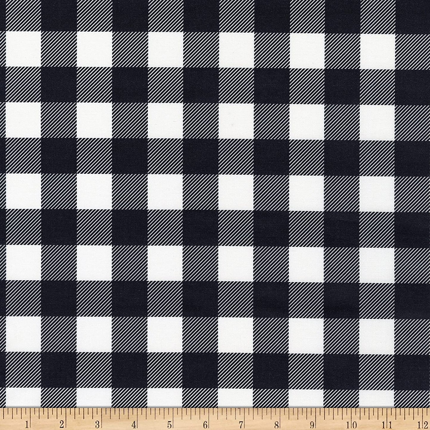 Buffalo Check Black Buffalo Black Paintbrush Studios Cotton Fabric