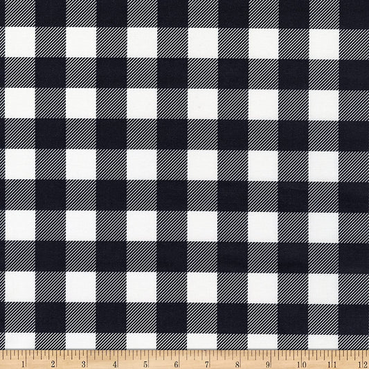 Buffalo Check Black Buffalo Black Paintbrush Studios Cotton Fabric