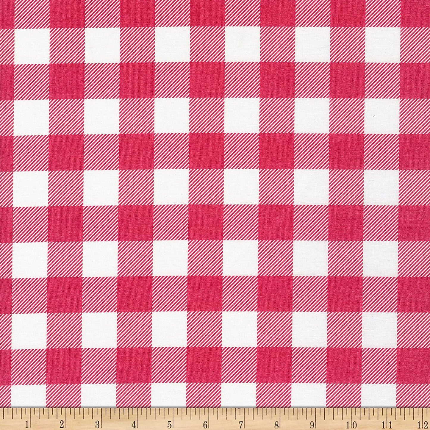 Buffalo Check Pink Paintbrush Studios Cotton Fabric