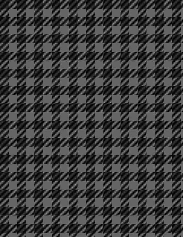 Buffalo Check Black Wilmington Prints Cotton Fabric