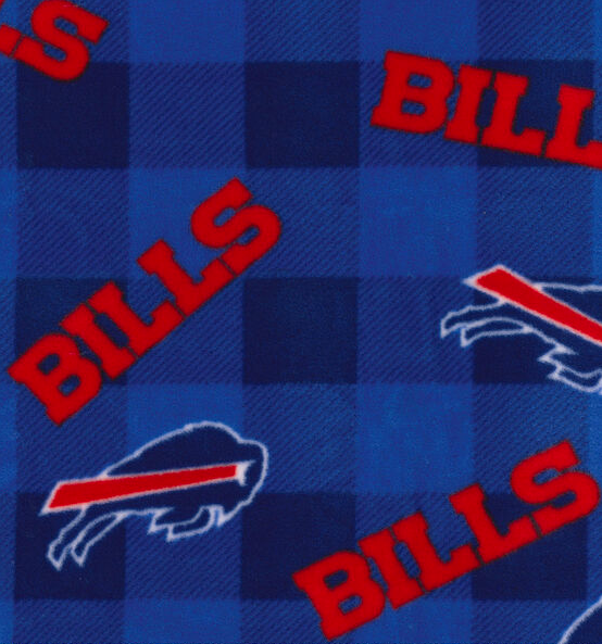 Buffalo Bills NFL Football Plaid Fabric Traditions Polyester FLEECE Fabric NFL-70153-D
