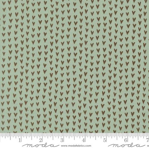 Bug Collector Love Bug Blenders Heart Stripe Sky Green Sweetwater Moda Cotton Fabric MD-55734-22