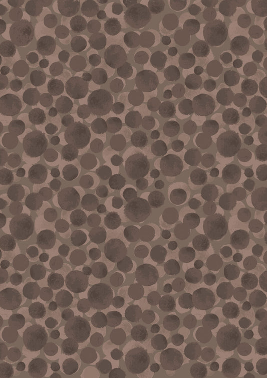 Bumbleberries Blender Chocolate Lewis & Irene Cotton Fabric LI-BB024