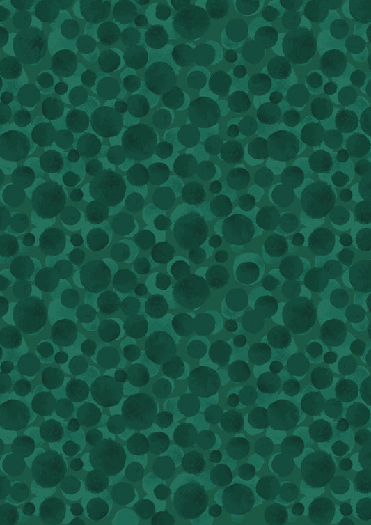 Bumbleberries Blender Nordic Green Lewis & Irene Cotton Fabric LI-BB025