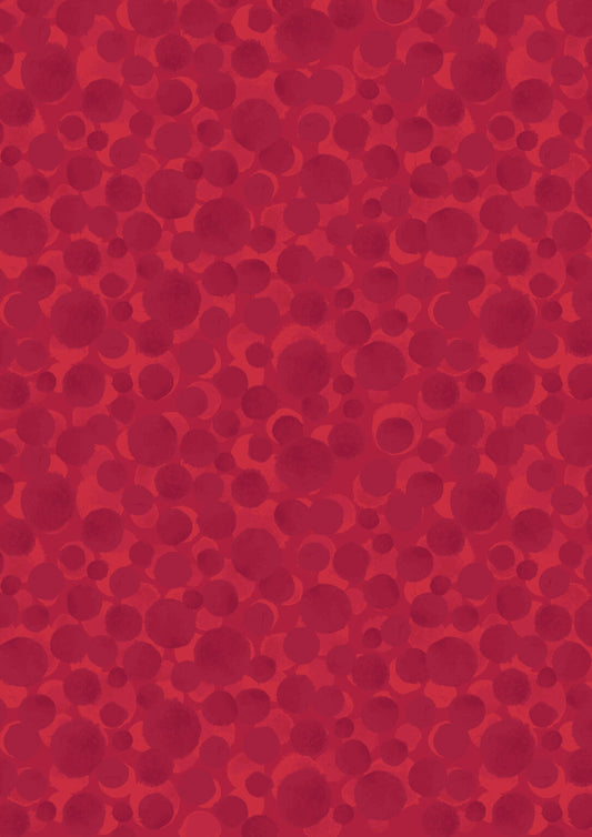 Bumbleberries Blender Postbox Red Lewis & Irene Cotton Fabric LI-BB023