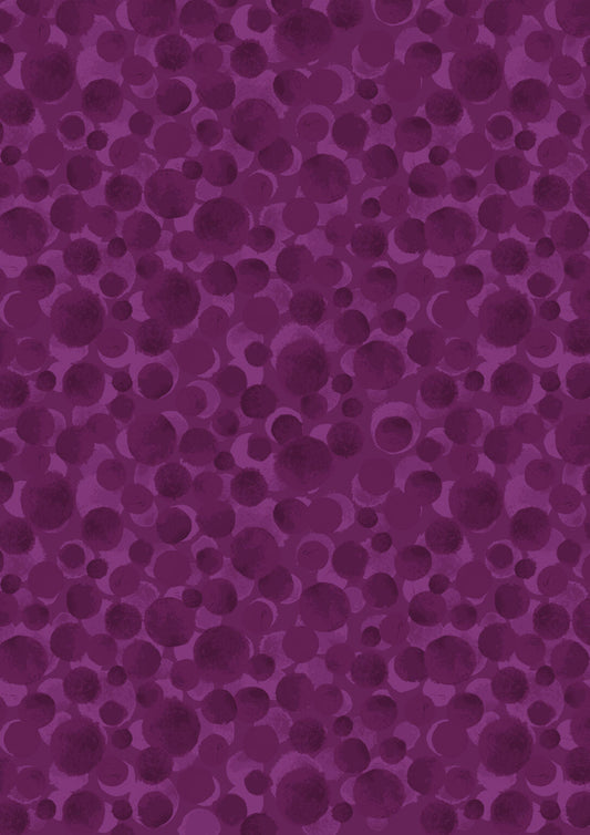 Bumbleberries Blender Royal Purple Lewis & Irene Cotton Fabric LI-BB027