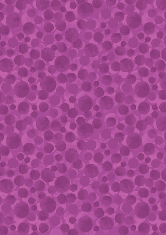 Bumbleberries FLANNEL Berry Purple Lewis & Irene Cotton Fabric LI-BBL17