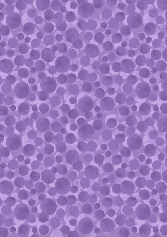 Bumbleberries FLANNEL Egg Lavender Purple Lewis & Irene Cotton Fabric LI-BBL22