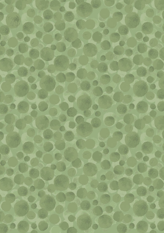 Bumbleberries FLANNEL Wittshire Green Lewis & Irene Cotton Fabric LI-BBL13
