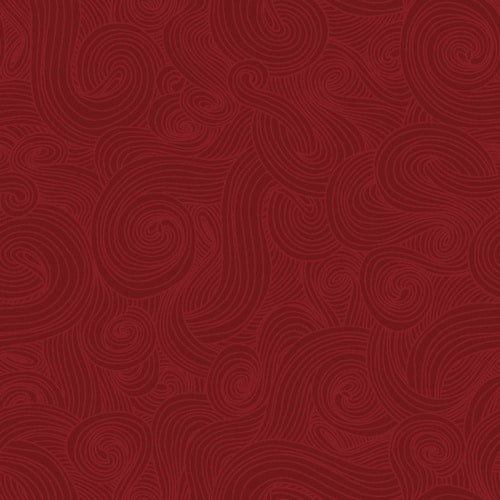 Just Color! Burgundy Swirl Studio E Cotton Fabric