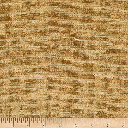 Burlap Texture Metallic Blender Tan Timeless Treasures Cotton Fabric