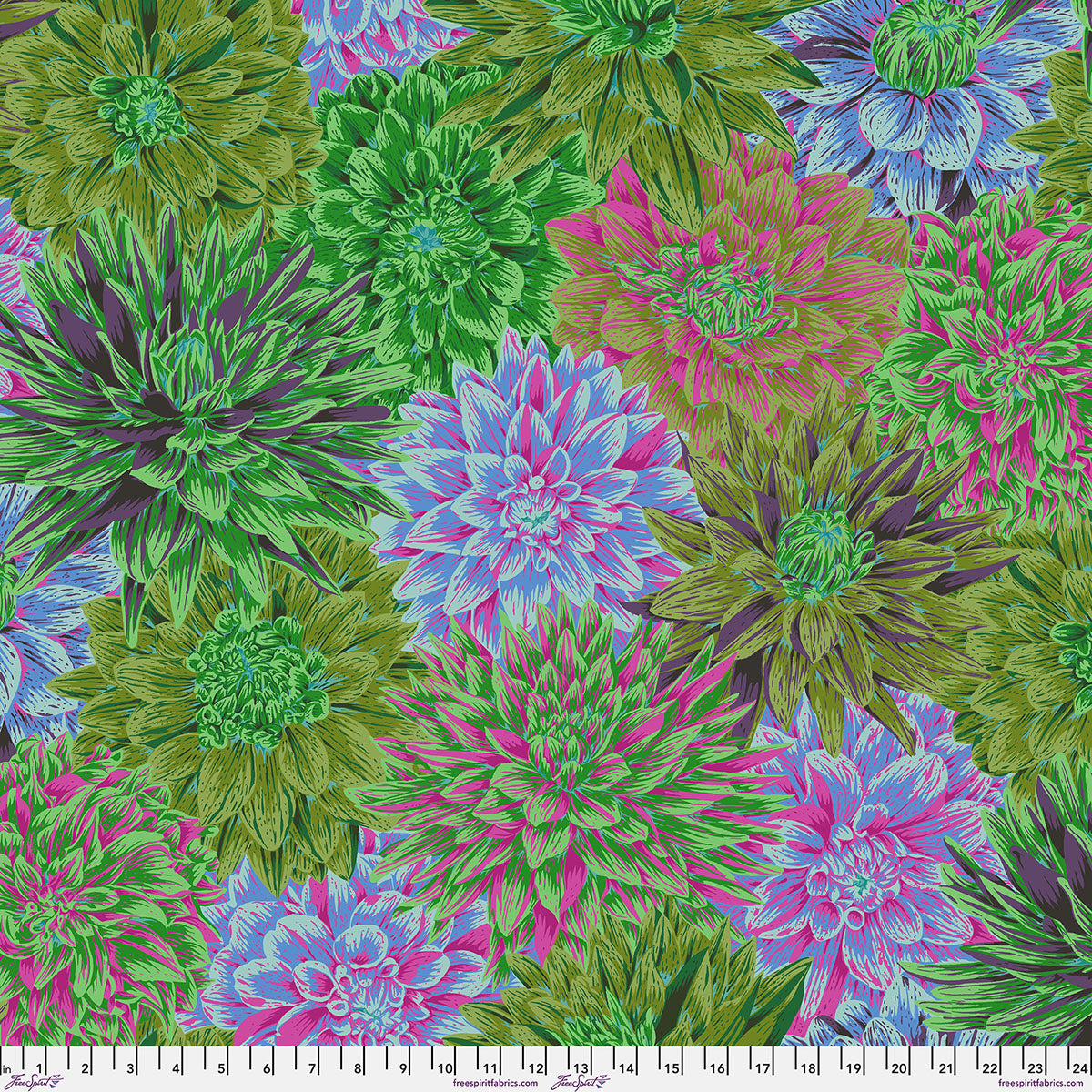 Bursting Stripes Green August 2026 Kaffe Fassett Collective Free Spirit Cotton Fabric FS-PWPJ137.GREEN