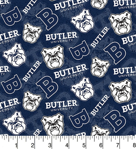 Butler University Bulldogs NCAA College Tone on Tone Sykel Cotton Fabric