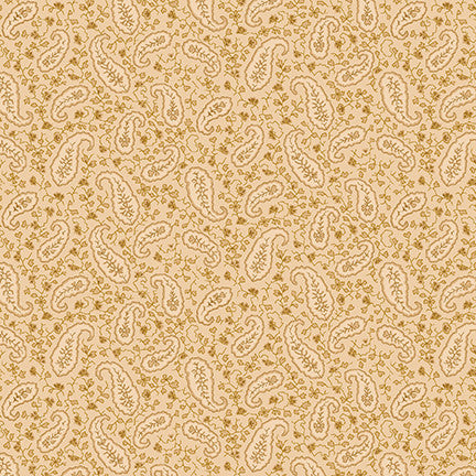 Butter Churn Basics Vintage Foulard Beige Kim Diehl Henry Glass Cotton Fabric HG-1445-33