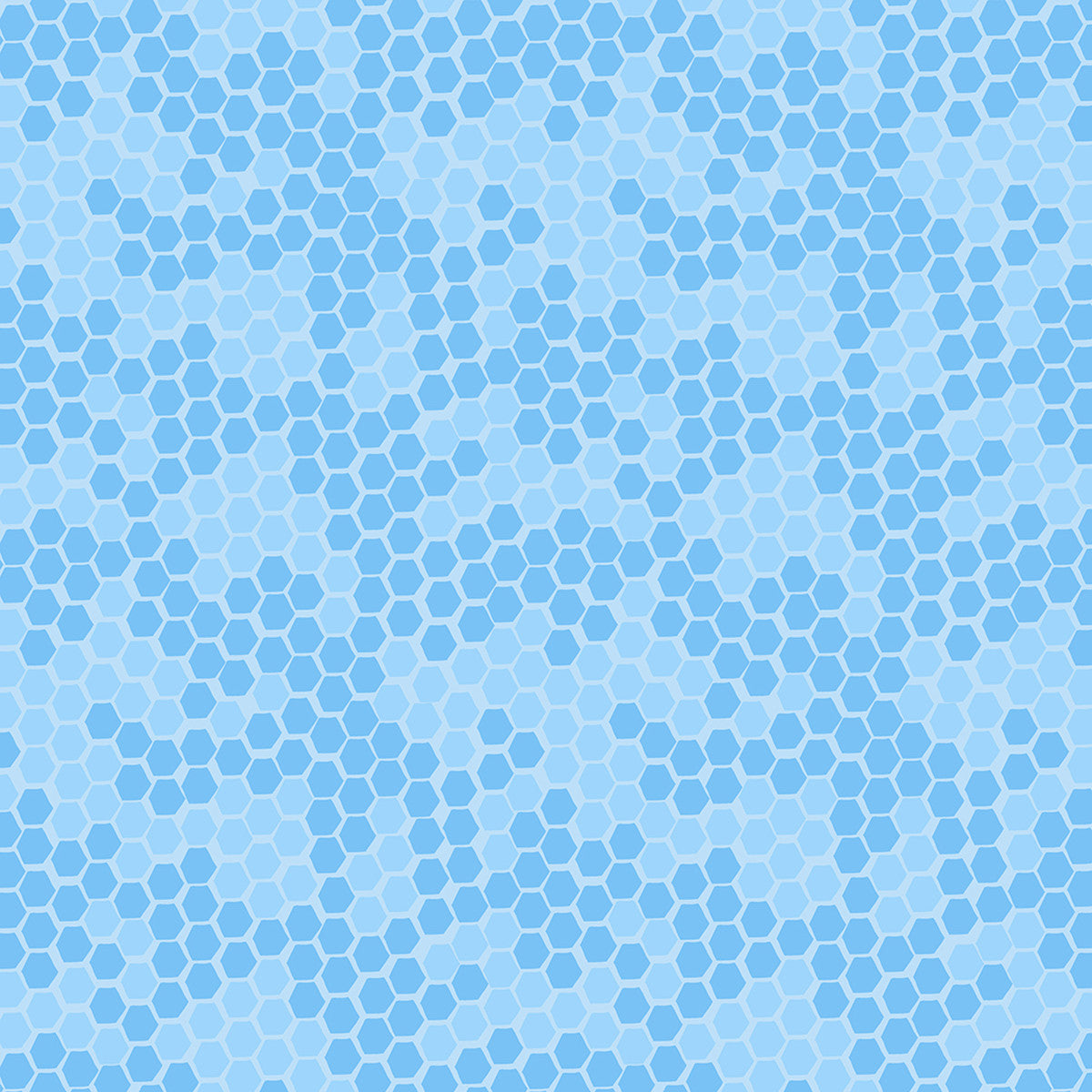 Buzzin My Gnome-iezz Tonal Honeycomb Texture Blue Susan Winget Wilmington Cotton Fabric