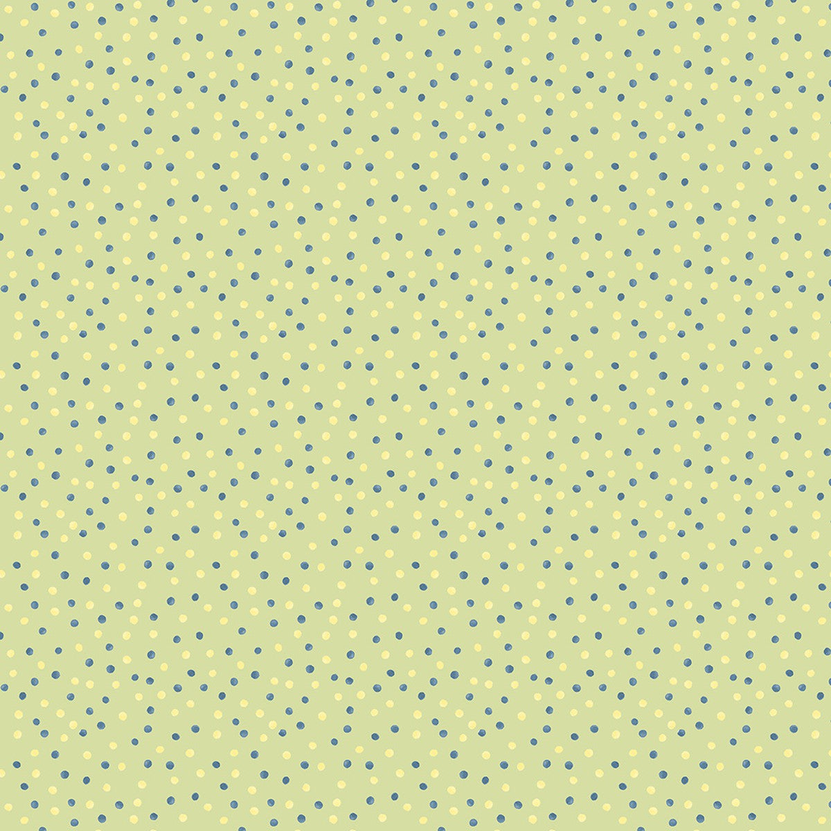Buzzin My Gnome-iezz Watercolor Dots Green Susan Winget Wilmington Prints Cotton Fabric