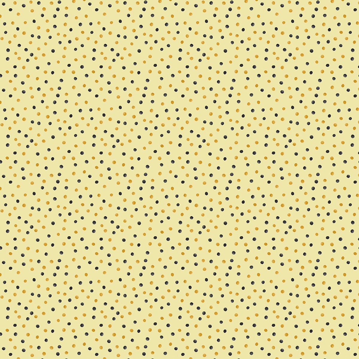 Buzzin My Gnome-iezz Watercolor Dots Yellow Susan Winget Wilmington Prints Cotton Fabric