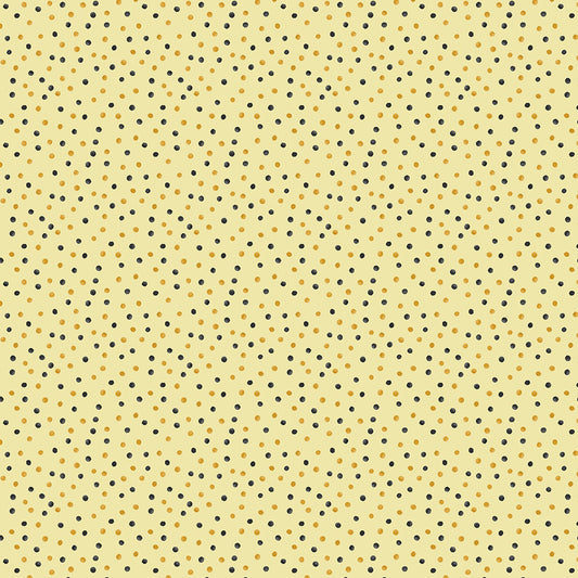 Buzzin My Gnome-iezz Watercolor Dots Yellow Susan Winget Wilmington Prints Cotton Fabric