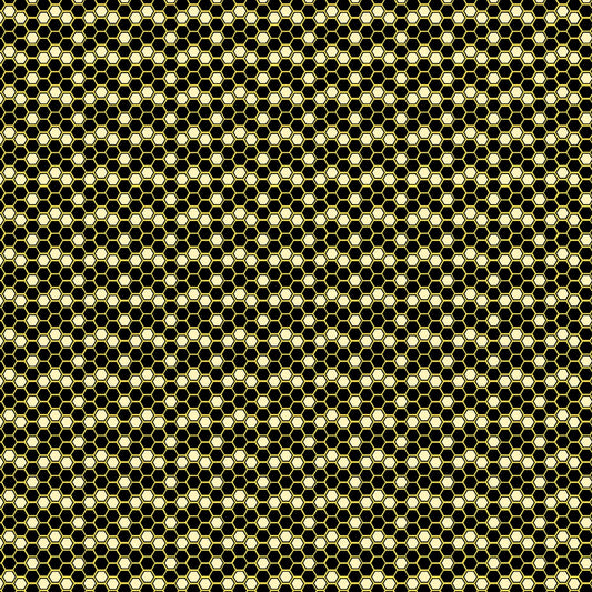 Buzzworthy Honeycomb Metallics Multi Kanvas Studio Benartex Cotton Fabric BE-9969MB-99