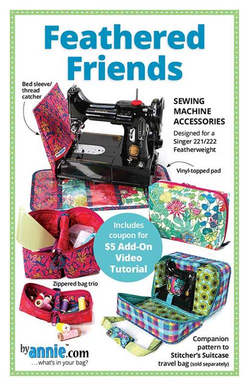 By Annie's Feathered Friends Sewing Machine Accessories Bag Pattern PBA-320